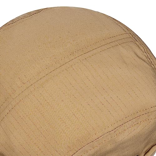 Clakllie Quick Dry Brimless Docker Cap for Men Summer Beanie Sailor Skullcap Lightweight Waterproof Adjustable No Brim Hat - color: S-dbh01-khaki