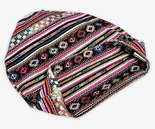 XYIYI Womens Chemo Headwear Hats Cotton Slouchy Beanie Cap Scarf - color: Stripe