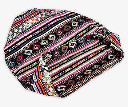 XYIYI Womens Chemo Headwear Hats Cotton Slouchy Beanie Cap Scarf - color: Stripe