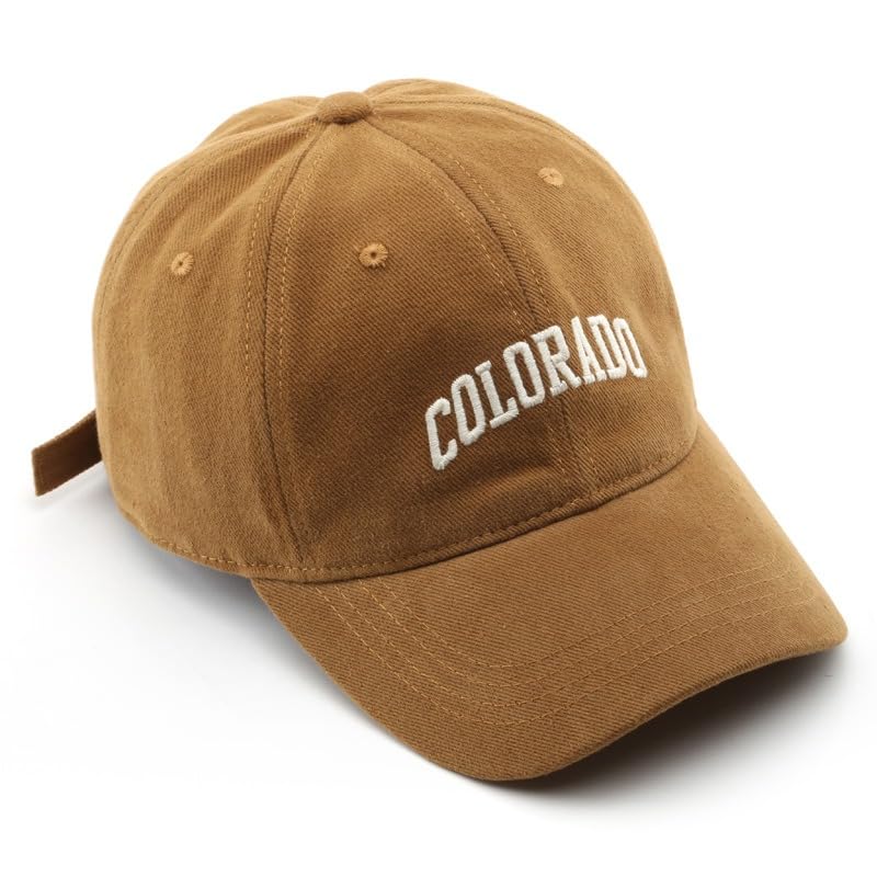 Colorado Hat Unisex Solid Color Baseball Cap Sun Hat for Men and Women - color: Black