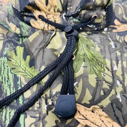Packable and Adjustable Mesh Boonie Sun Hat with Neck Flap - color: Green Hardwoods Camo