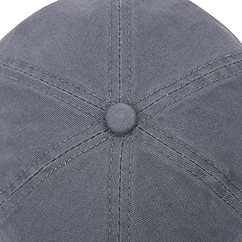 VOBOOM Cotton Washing Flat Cap Cabbie Hat Gatsby Ivy Irish Hunting Newsboy - color: Dark Grey
