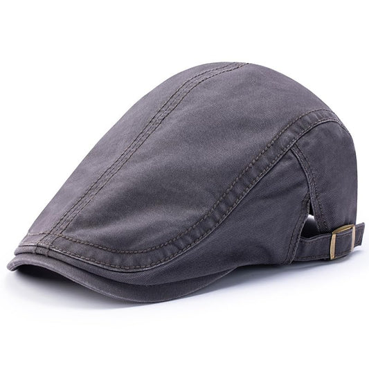 Oversize Ivy Cap for Big Bone Men Women 100% Cotton Beret Dad Large Flat Gatsby Hat Plain Newsboy Hats M L XL - color: Gray