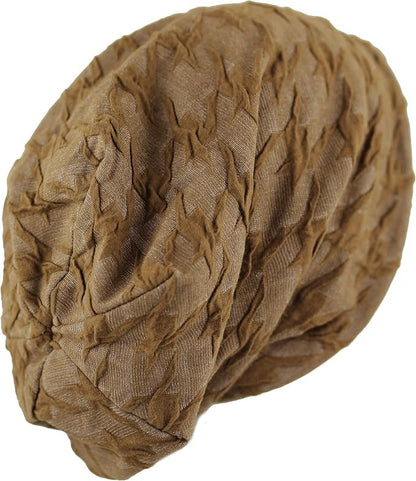 Chemo Slouchy Style Baggy Beanie Cancer Headwear for Women Fleece Lining Winter Hat - color: 3. 4712-mustard