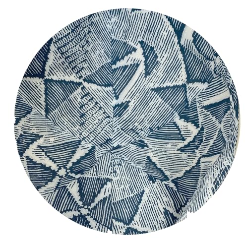 Broner Mens Wayward Brushed Cotton Six Panel Pub Cap with Geometric Print Lining - color: Beige, size: Large