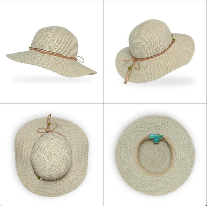 Sunday Afternoons Sol Seeker Hat UPF 50+ Wide Brim Hat for Women - color: Lagoon, size: Medium