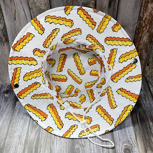 Funny Sun Hat for Men Women Wide Brim Bucket Hat Hiking Boonie Hat Summer Beach Fishing Caps - color: French Fries