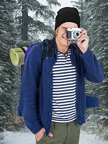 WILLBOND 2 Pieces Knitted Full Face Cover 3 Hole Mask Winter Balaclava Face Cover - color: Aterrimus, size: One Size
