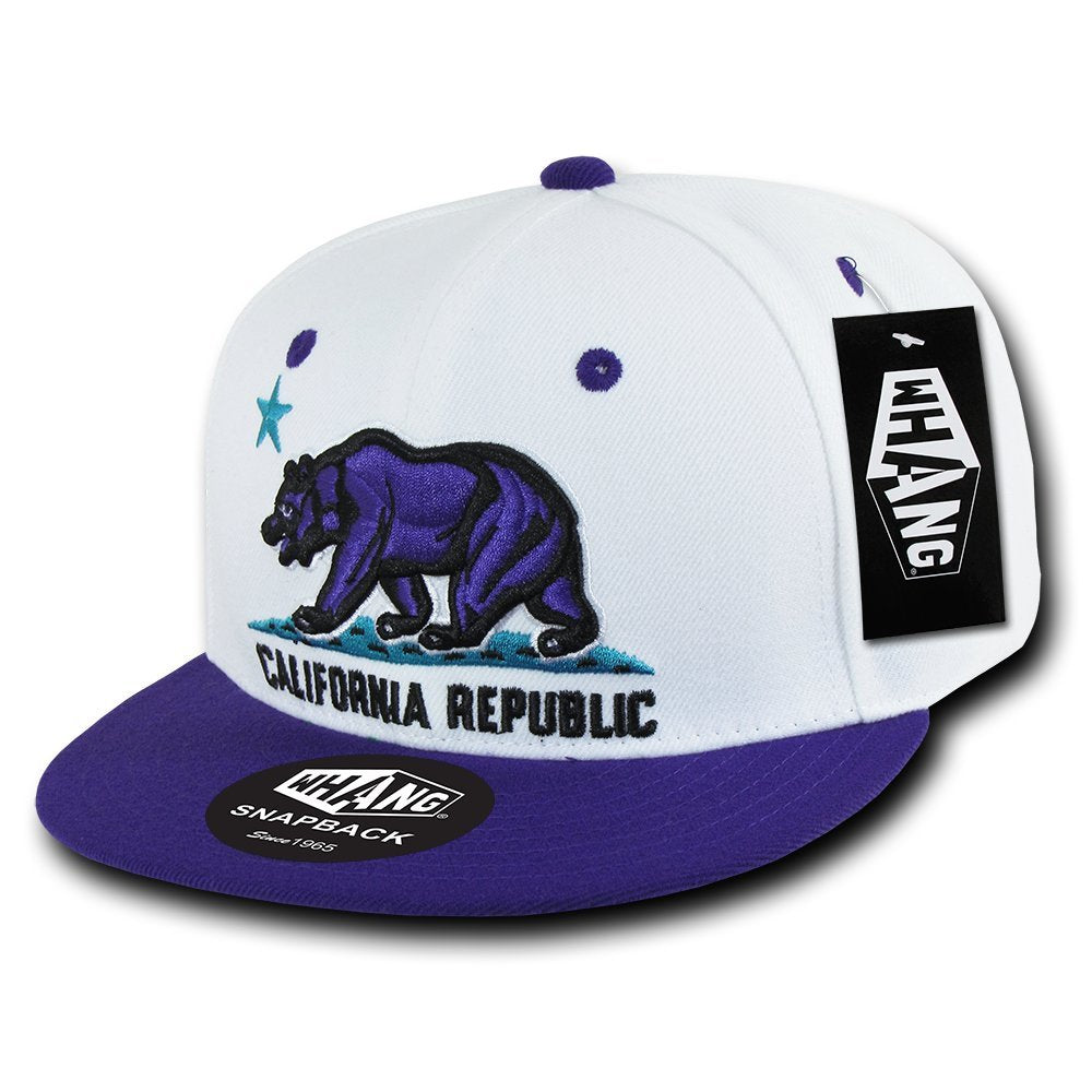 Whang Snapbacks - color: White/Purple