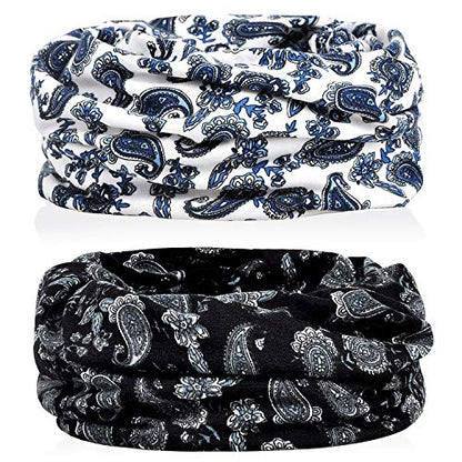 XYIYI Womens Chemo Headwear Hats Cotton Slouchy Beanie Cap Scarf - color: 2pcs Flowers-i