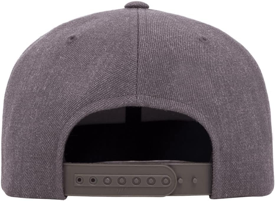 Yupoong Classics 6089 Wool-Blended Snapback Cap Bundle w/Cap Catcher - color: Dark Heather