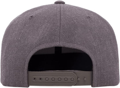 Yupoong Classics 6089 Wool-Blended Snapback Cap Bundle w/Cap Catcher - color: Dark Heather