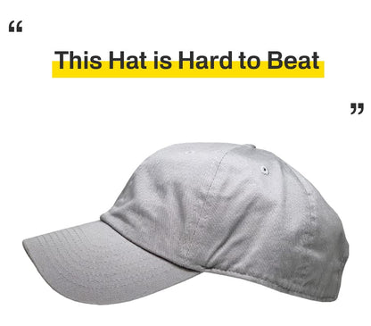 KBETHOS® Classic Washed Cotton Baseball Cap - color: Light Gray