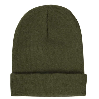 Knit Winter Beanie Hat Set, Pack of 5 Colors, Classic Cuffed Design, Multi-Color - Navy, Red, Olive, Gray, Black