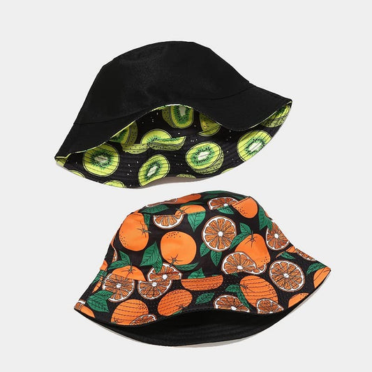 Quanhaigou Bucket Hats Unisex Summer Travel Beach Fisherman Cap for Men Women Teens - color: Orange
