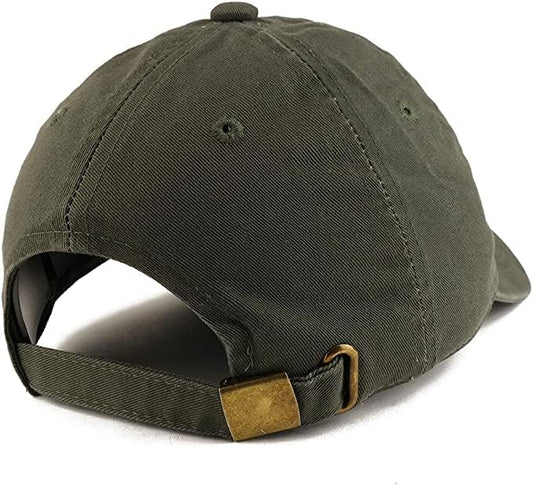Trendy Apparel Shop World's Best Dad Embroidered Low Profile Soft Cotton Dad Hat Cap - color: Olive 2