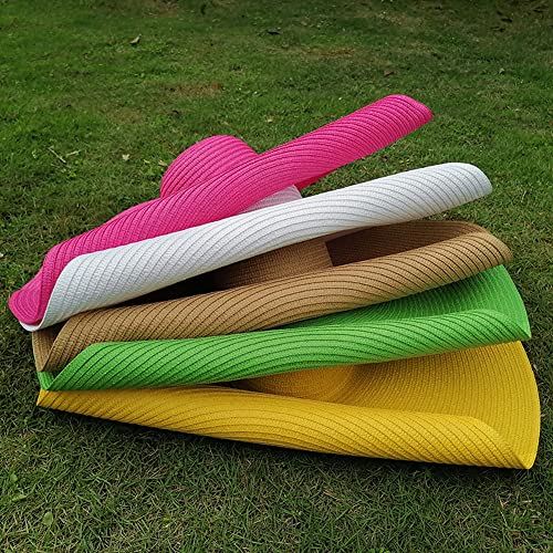 Oversized Beach Sun Hat for Women Foldable Large Wide Brim Hats Packable Roll up Floppy Cap Summer UV Protection Hat - color: Yellow