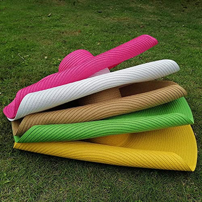 Oversized Beach Sun Hat for Women Foldable Large Wide Brim Hats Packable Roll up Floppy Cap Summer UV Protection Hat - color: White