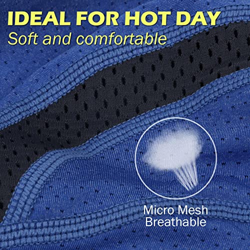 MELASA Cooling Skull Cap Breathable Mesh Sweat Control Helmet Liner for Men - color: Black & Magic Green