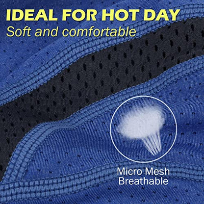 MELASA Cooling Skull Cap Breathable Mesh Sweat Control Helmet Liner for Men - color: Black & Magic Green