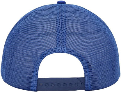 Mens Mesh Snapback Trucker Hat Baseball Cap, Fits OSFM&XXL Head - color: Royal Blue, size: Medium-Large