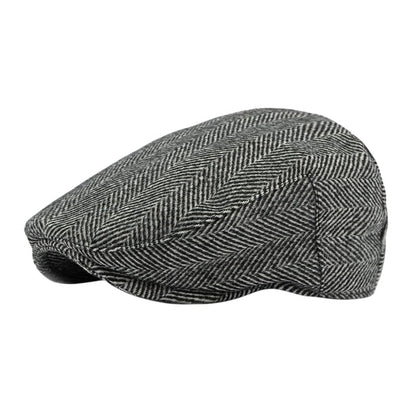 Idopy Men`s Classic Adjustable Ivy Irish Newsboy Golf Cap Hat - color: 267 Black