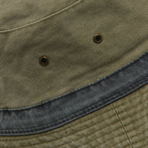 MG Reversible Washed Bucket Hat-Khaki Navy W13S43F (XL-2XL)
