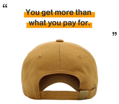 KBETHOS Classic Unisex Cotton Adjustable Low Crown Baseball Cap – Plain Dad Hat - color: Wheat