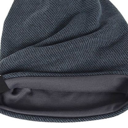 VECRY Mens Slouchy Beanie Knit Skull Cap Long Baggy Hip-hop Winter Summer Hat B305 - color: Navy, size: Large