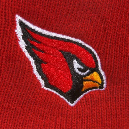 47 Cuffless Winter Beanie Hat - NFL, One Size Fits Most, Knit Skull Toque Cap - style: Arizona Cardinals - Red