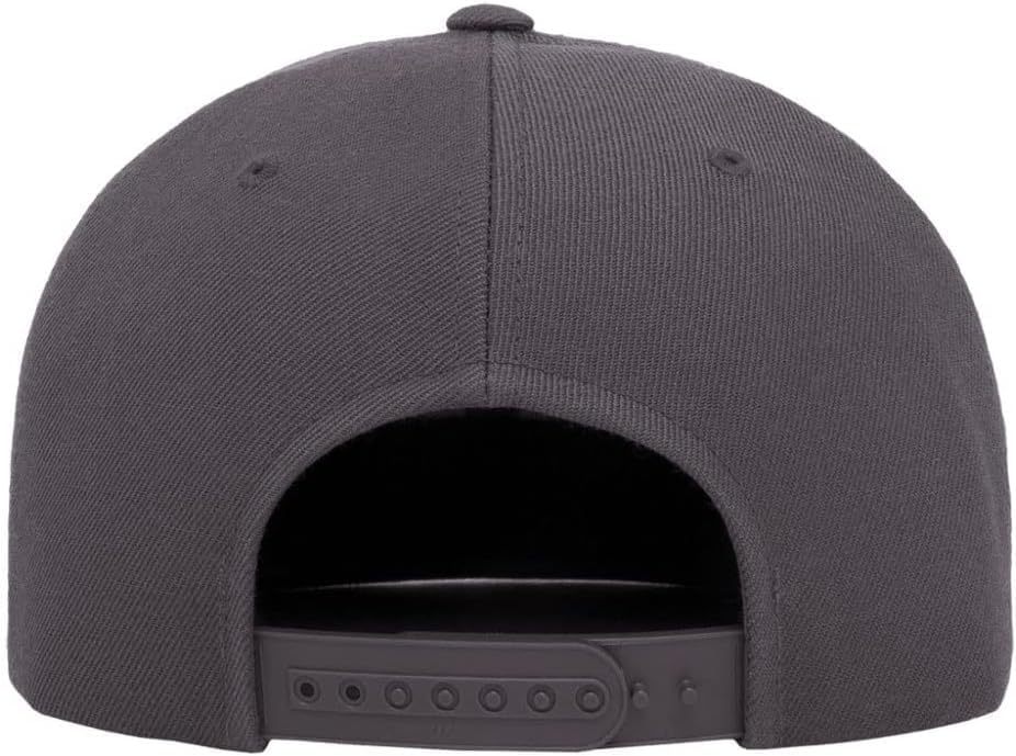 Yupoong Classics 6089 Wool-Blended Snapback Cap Bundle w/Cap Catcher - color: Dark Grey