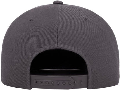 Yupoong Classics 6089 Wool-Blended Snapback Cap Bundle w/Cap Catcher - color: Dark Grey