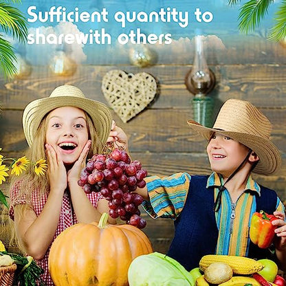 SATINIOR 12 Set Kids Cowboy Hats Bulk with Bandanas - color: Classic Colors