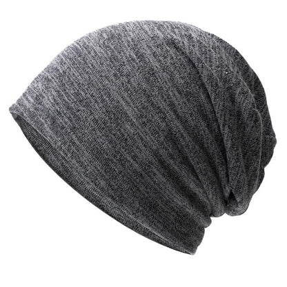 Utaly Soft Slouchy Chemo Beanie for Women Breathable Stretchy Skull Cap for Cancer Hair Loss Patients Sleep Wear - color: Grey
