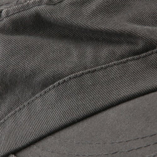 e4Hats.com Enzyme Regular Solid Army Caps - color: Grey