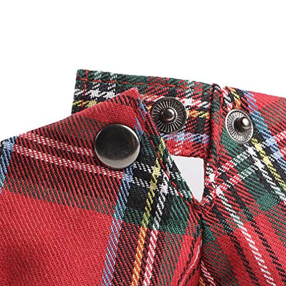 Gudessly Mens Adjustable Colorful Striped Plaid Ivy Newsboy Cabbie Gatsby Golf Cap Flat Cotton Hat Thin Cap - color: T-red