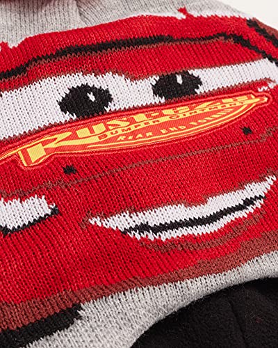 Disney Boys' Winter Hat - 2 Pack Lightning McQueen Pom Pom Beanie or Mickey Mouse Hat (4-7) - color: Lightning Mcqueen