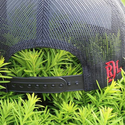 Red Dirt Hat Company Wildlife Hat | 5-Panel Western Adjustable Snapback Cap - color: Jackalope - Charcoal/Grey