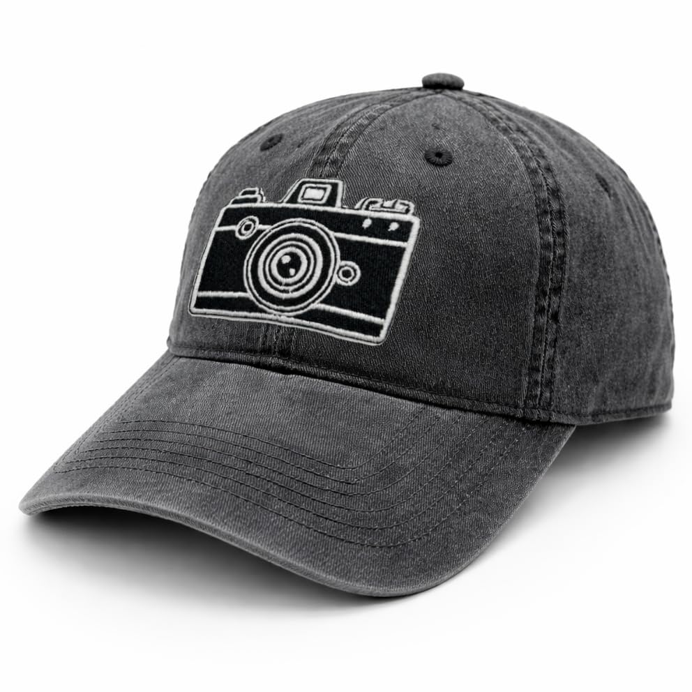 WOAIDY Embroidered Baseball Cap for Men & Women - color: Camera