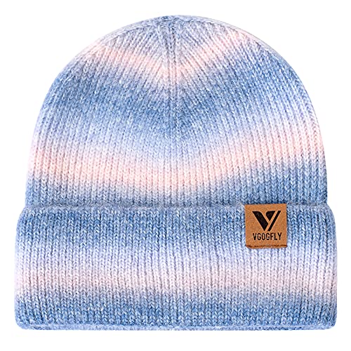 Vgogfly Slouchy Beanie Hats for Women Winter Knitted Caps Soft Warm Ski Hat Unisex - color: Z - Mix 3