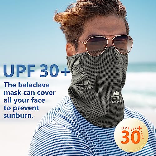 Balaclava Ski Mask, Sun Protection Breathable Face Cover Men Women - color: Dark Grey