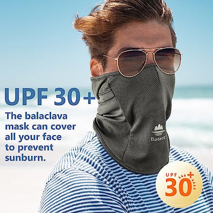 Balaclava Ski Mask, Sun Protection Breathable Face Cover Men Women - color: Dark Grey
