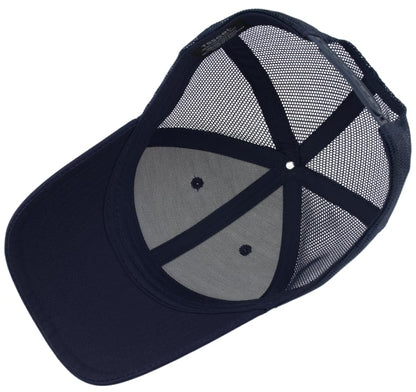 TSSGBL Classic Plain Baseball Cap, Small/M-L/XL-3XL Big Head Fit, Unisex Adjustable Cotton Structured Golf Dad Hat - color: Mesh Navy, size: XX-Large