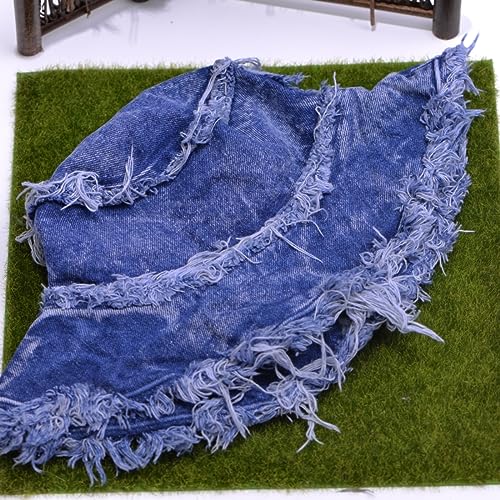Cotton Denim Distressed Bucket Hat, Sun Hat, Hat for Men and Women - color: Yfub