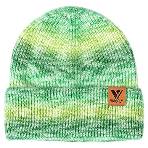 Vgogfly Beanie Men Slouchy Knit Skull Cap Warm Stocking Hats Guys Women Striped Winter Beanie Hat Cuffed Plain Hat - color: Z - Mix 5