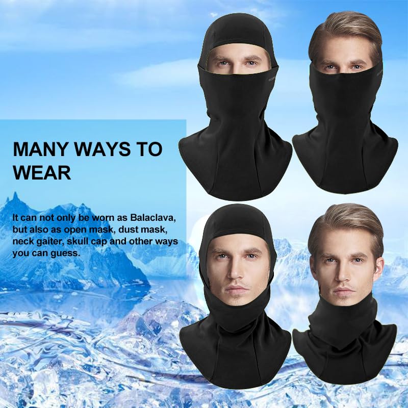 ROCKBROS Ski Mask Balaclava Cold Weather Scarf Thermal Winter Neck - color: Grey