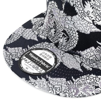 Japanese Kimono Baseball Cap for Men, Snapback Flat Brim Hat - color: 017, size: Medium-Large