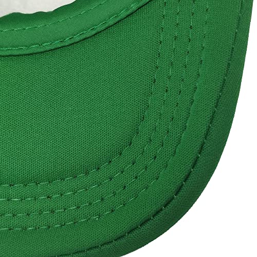 12 Pack Sublimation Hats for Men Blank Trucker Hats Bulk Snapback Mesh Women Baseball Caps DIY Custom 18 Colors - color: Green and White