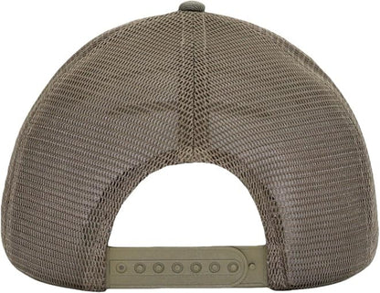Mens Mesh Snapback Trucker Hat Baseball Cap, Fits OSFM&XXL Head - color: Army Green, size: Medium-Large