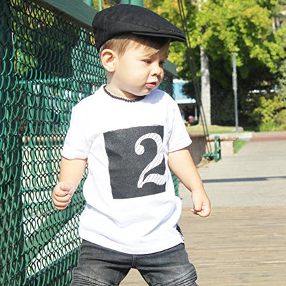 Born to Love Infant, Toddler Boys Pinstripe Driver Cap Baby Hat - color: Black, size: 3-6 Months